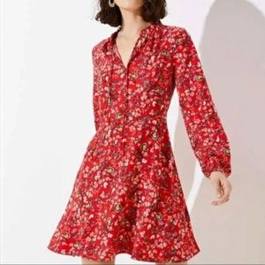 Loft Floral A-line Dress
